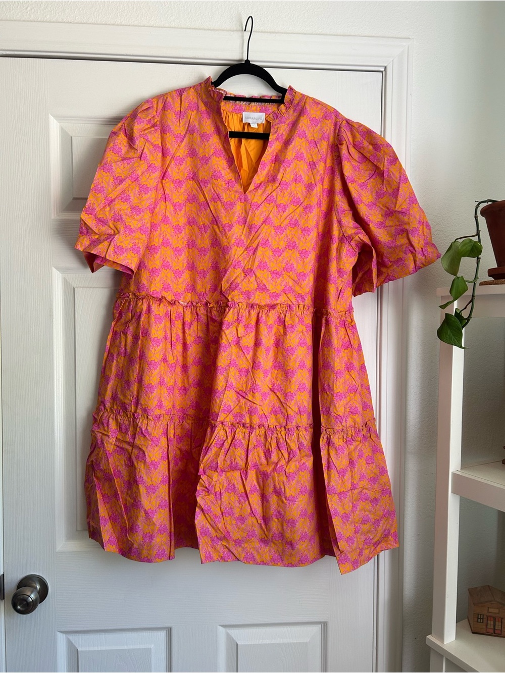 Sugarlips pink and orange mini dress size 2x